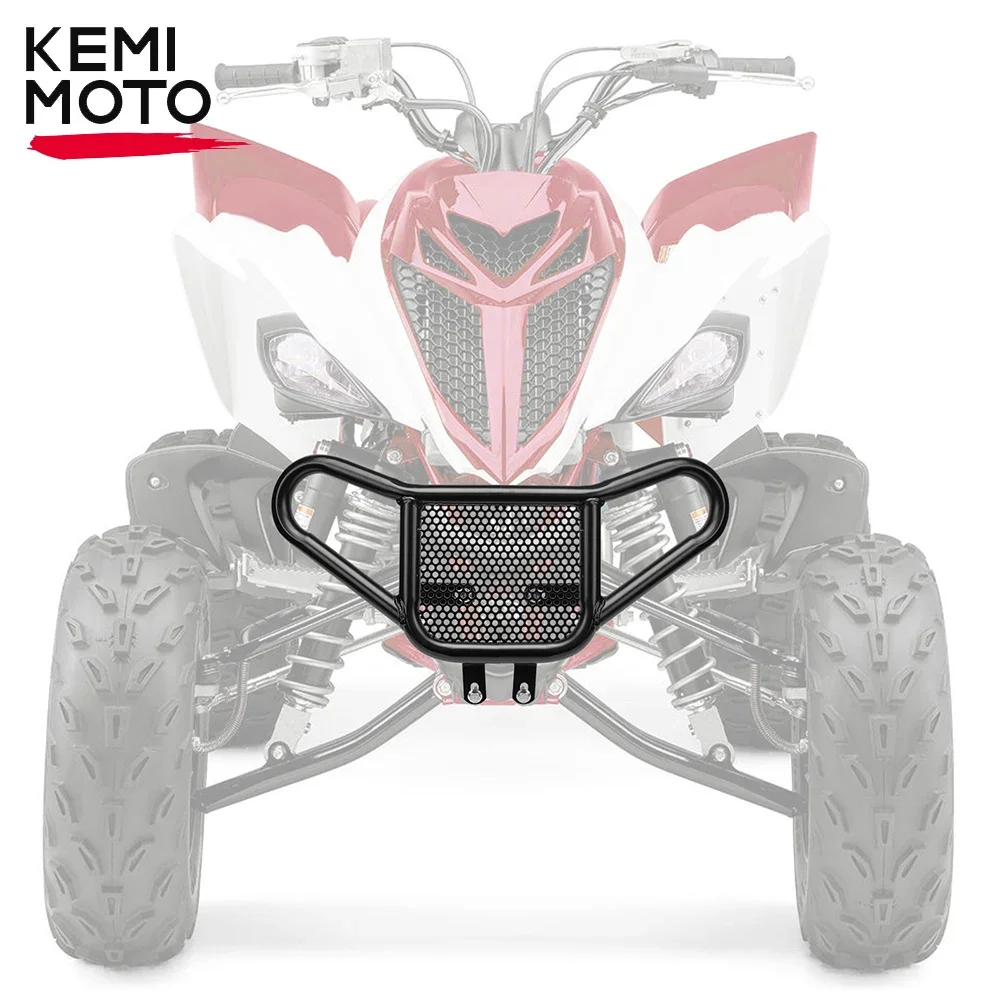 KEMIMOTO ATV Front Bumper Guard Compatible with Yamaha Raptor YFM 700 700R 2018-2023 2024 Front Rear Bumper Guard Accessories