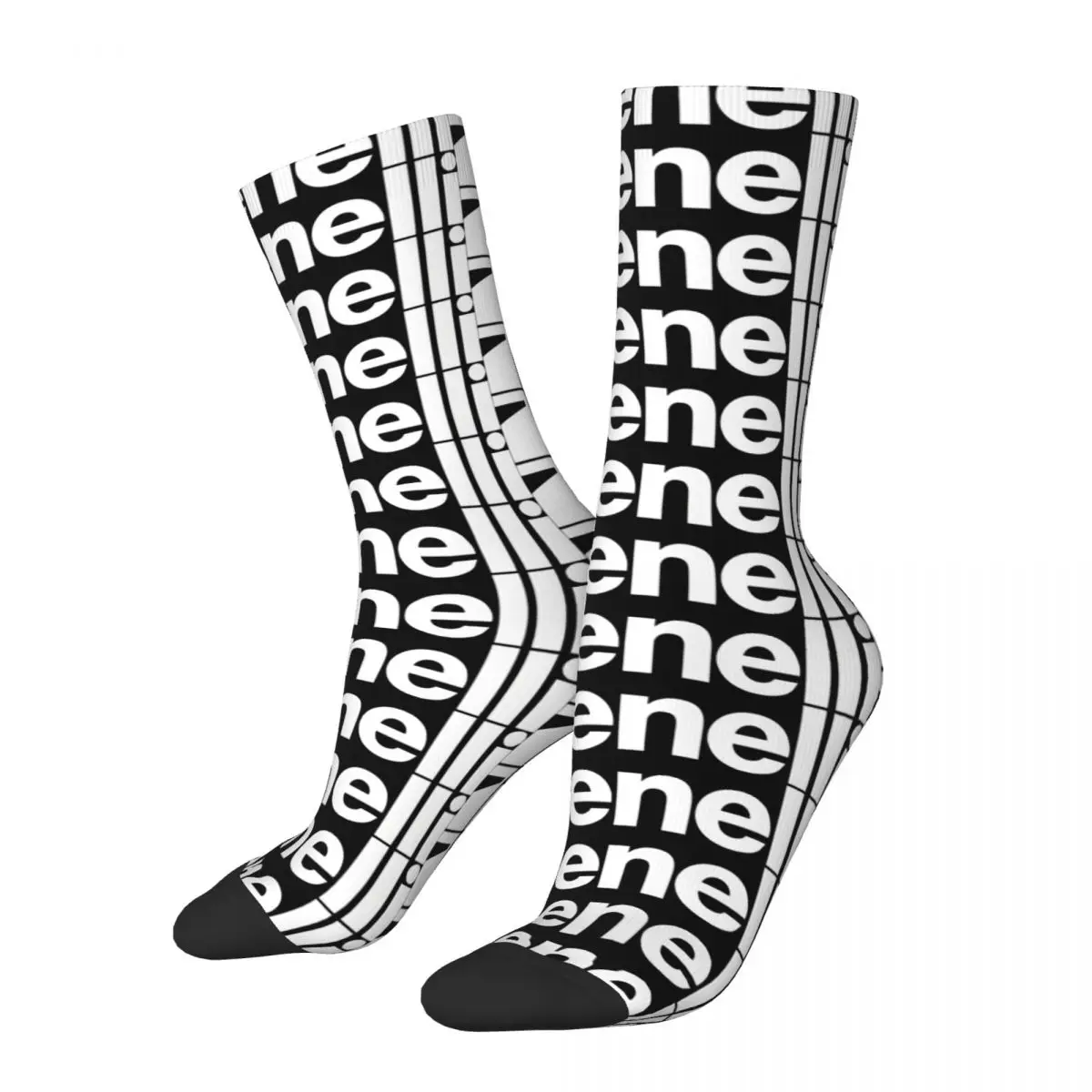 Merchandise Men's Socks Retro Harajuku Benelli Street Style Novelty Seamless Crew Sock