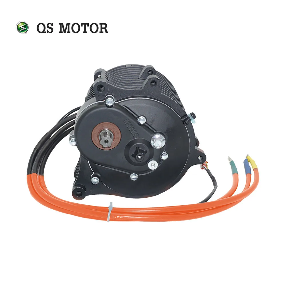 QSMOTOR QS138 3000W V3 70H 5500W Max continuous 72V 100KPH Mid Drive Motor with EM150-2 Controller