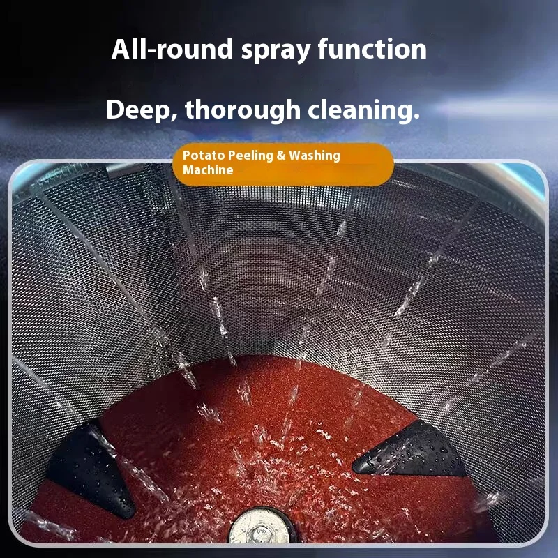 LXT Taro Washer Peeler Potato Cleaner Automatic Electric Potato Peeling Machine
