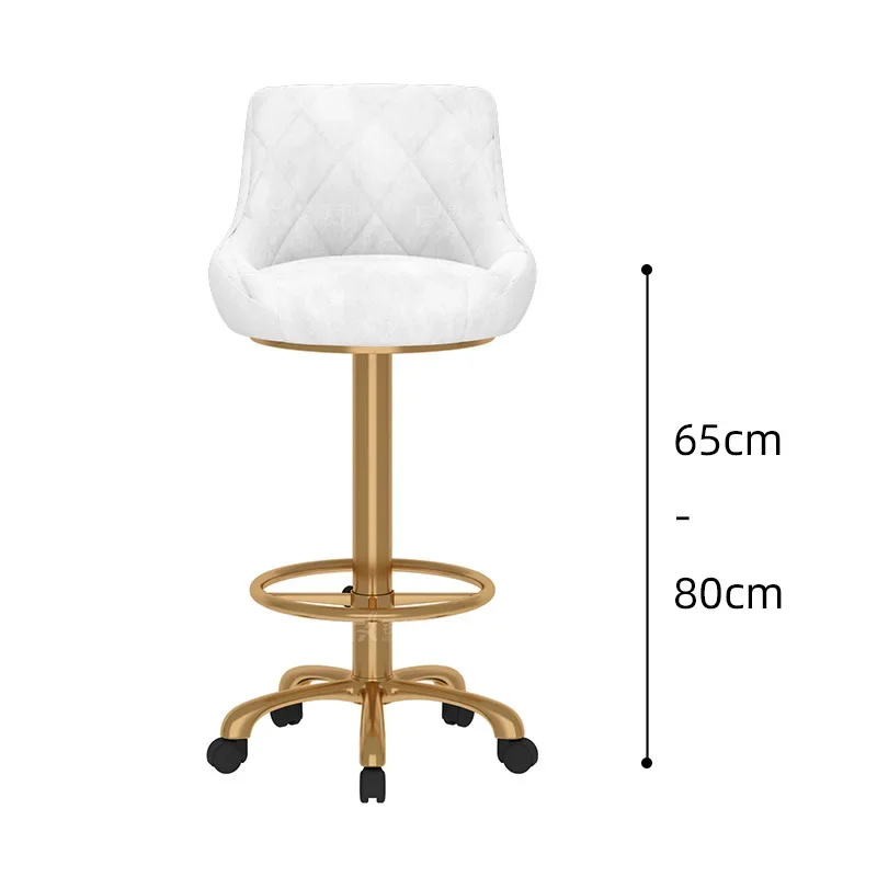 바 의자 유니버설 풀리 리프트 회전식 계산대 섬 테이블 장시간 앉아 있어도 피곤하지 않은 홈 등받이