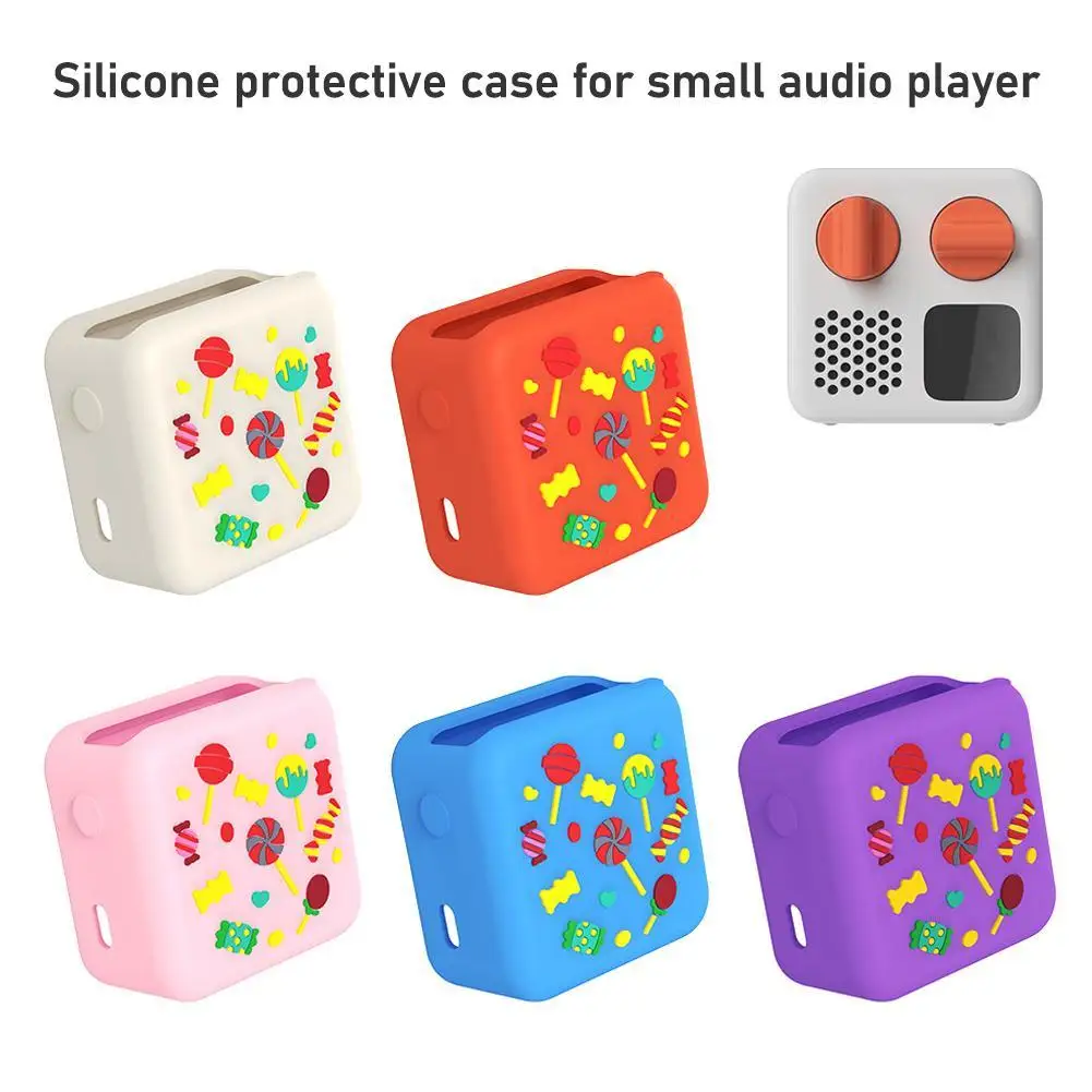 Silicone Case For Yoto Mini Small Audio Children's Story Player Cute Anti-fall Shock Absorption Protective Box Carrying Case New