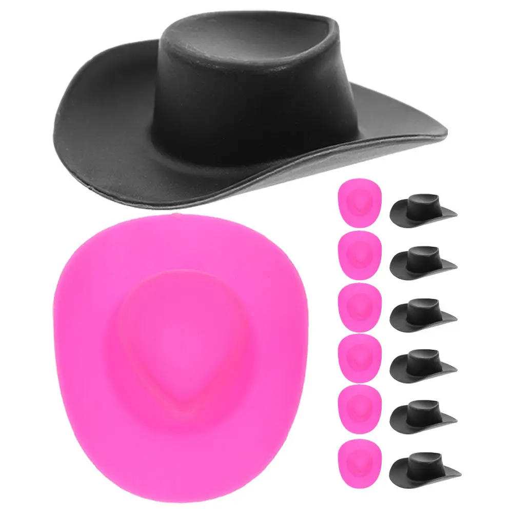 

20Pcs Craft Miniature Hats for Mini House Stylish Small Hats Decorative Party Supplies Bottle Top Decor Kids Activity Set