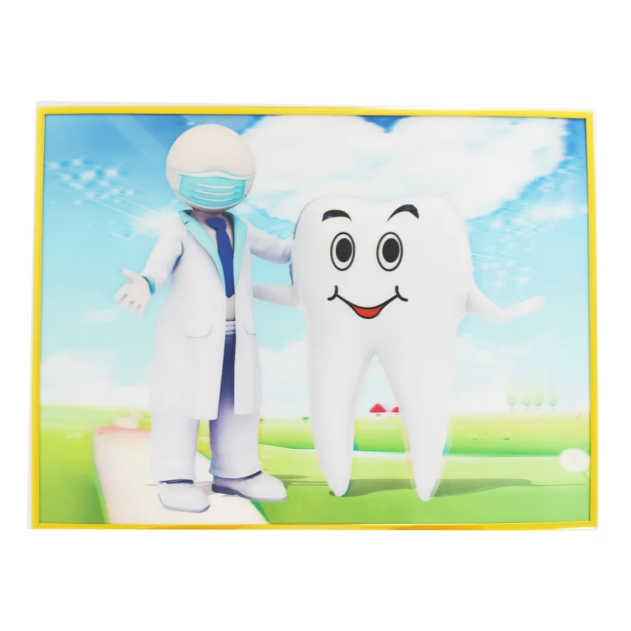 decorative 3D pictures photo for dental clinic/hospital decoration beautiful tooth teeth whitening orthodontics welcome children