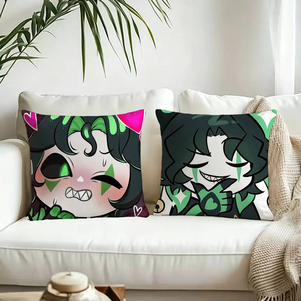 T-The F-Freak C-Circus H-Harlequin Pillow Case Living Room Sofa Cushion Cover Suitable For Home Bedroom Room Decoration
