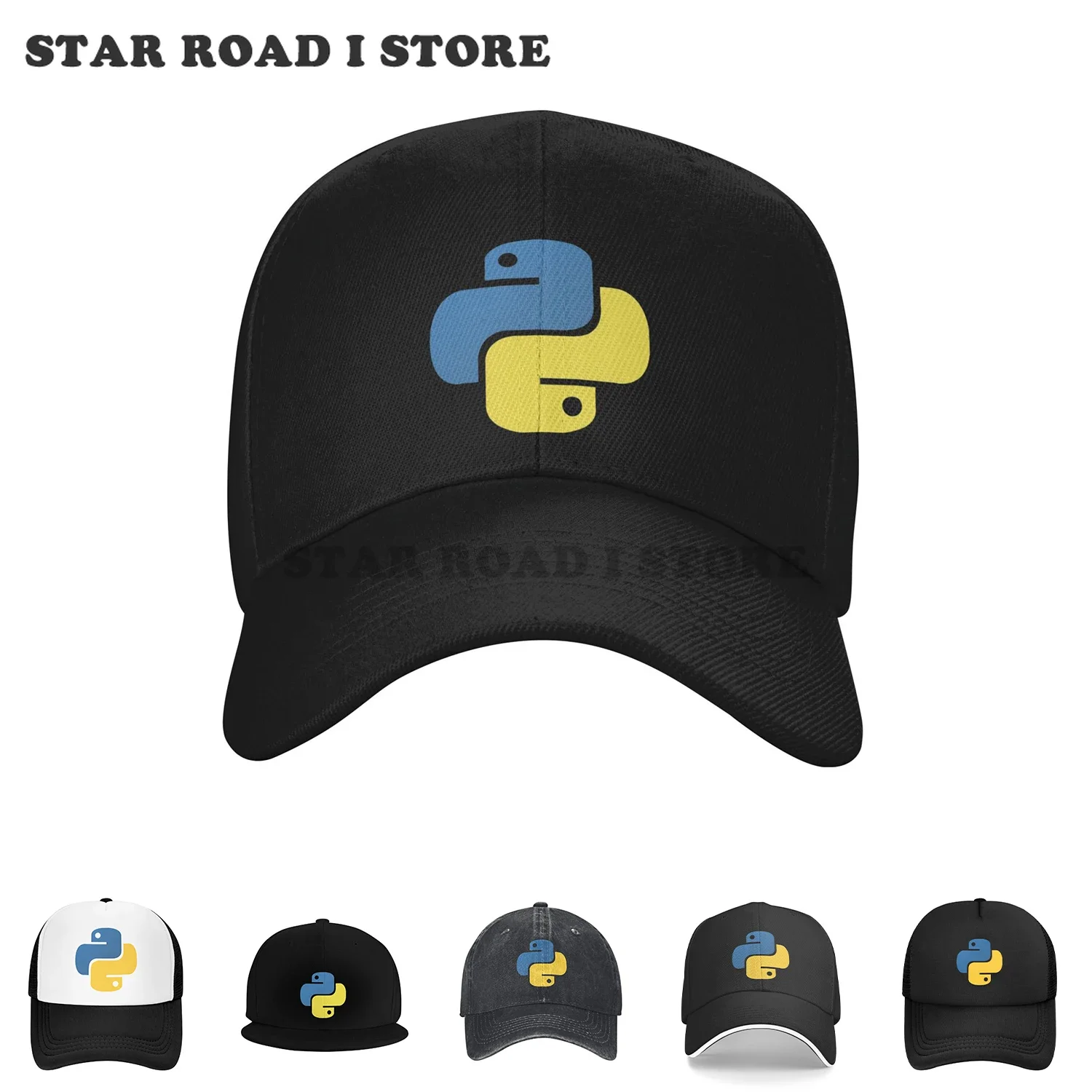 Summer New Arrival Y2K Python Programming Baseball Cap Truck Cap Brand Men'S Cap Women'S