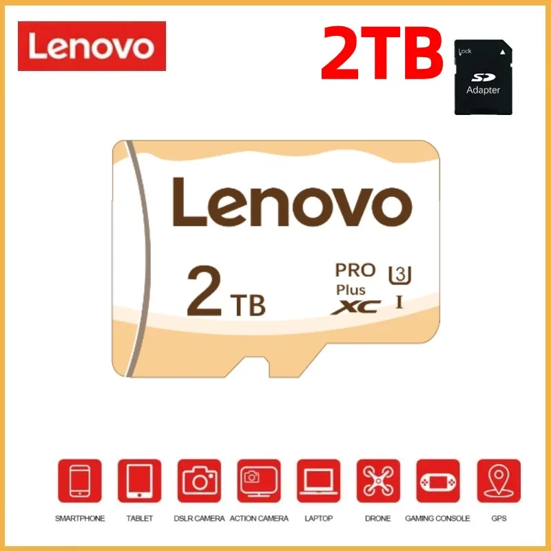 Scheda di Memoria Lenovo 2TB V30 Cartao De Memoria scheda Sd Micro Tf da 512GB 128GB 256GB 1TB capacità Ultra-grande per telecamera di sorveglianza