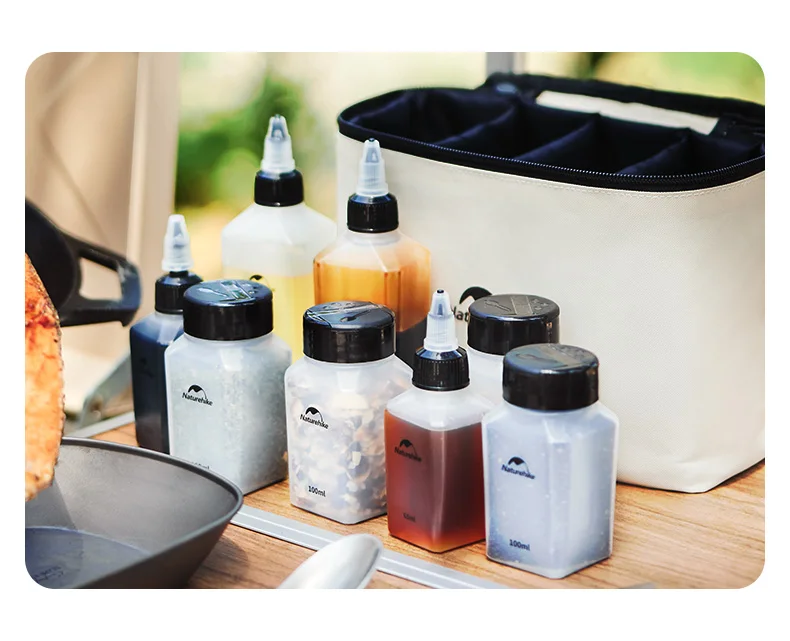 Naturehike Gewürzglas, 8-teilig, Gewürzbehälter-Set, tragbar, für Picknick im Freien, Gewürzflasche, Camping-Kochgeschirr-Set, Gewürzflasche – Detail 25