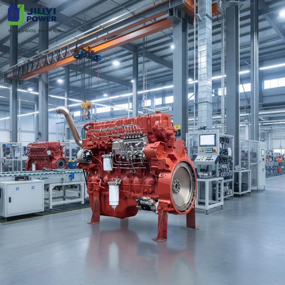 High Quality 401KW 441KW Electric Start Water-Cooled Diesel Engine with Motor & Bearing JIUYI Brand Low Price Power Maker Engine