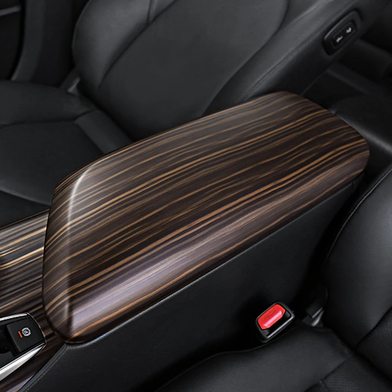 Car Interior Peach Wood Decorative Sticker For Toyota Camry 18-20 Center Console Gear Water Cup Cover Air Vent Trims Accessories