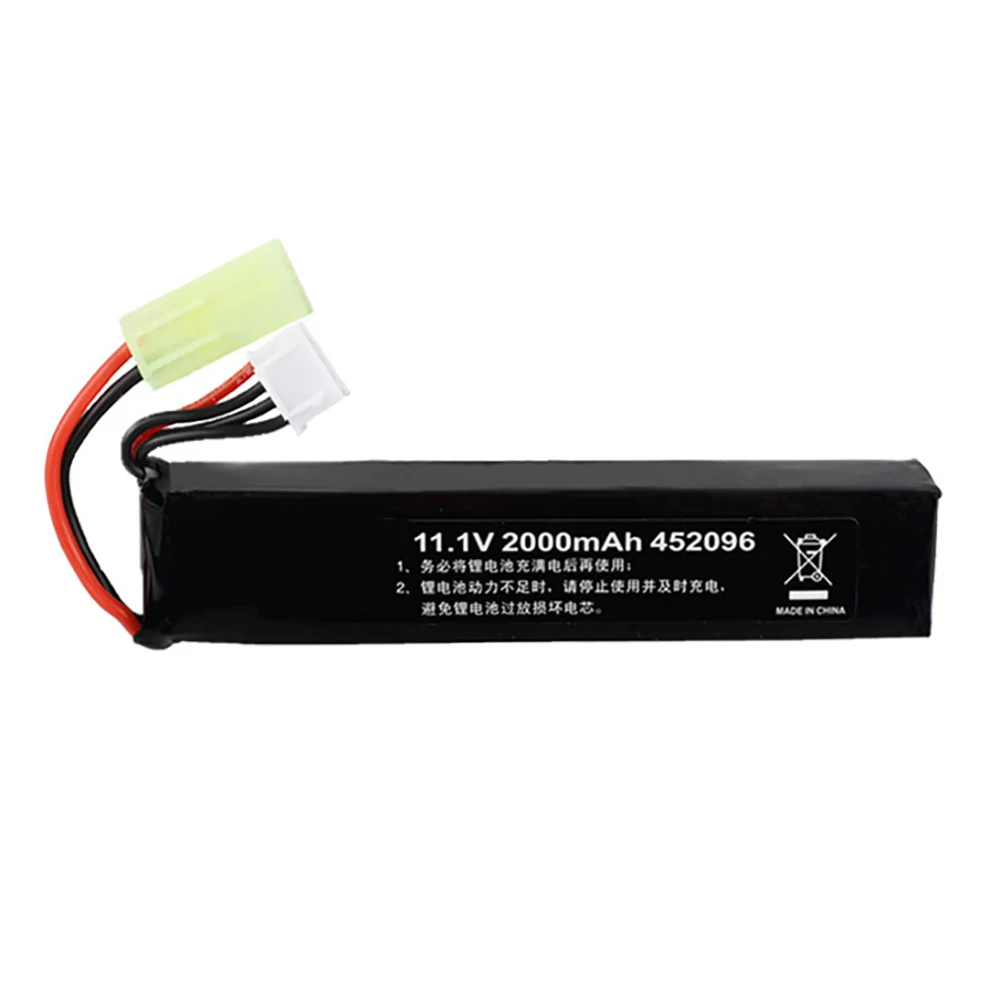 Bateria Lipo 3S 11,1 V do pistoletu na wodę Airsoft 2000 mAh 30C452096 bateria do Airsoft BB Air Pistol Zabawki elektryczne Pistolety Części xt60