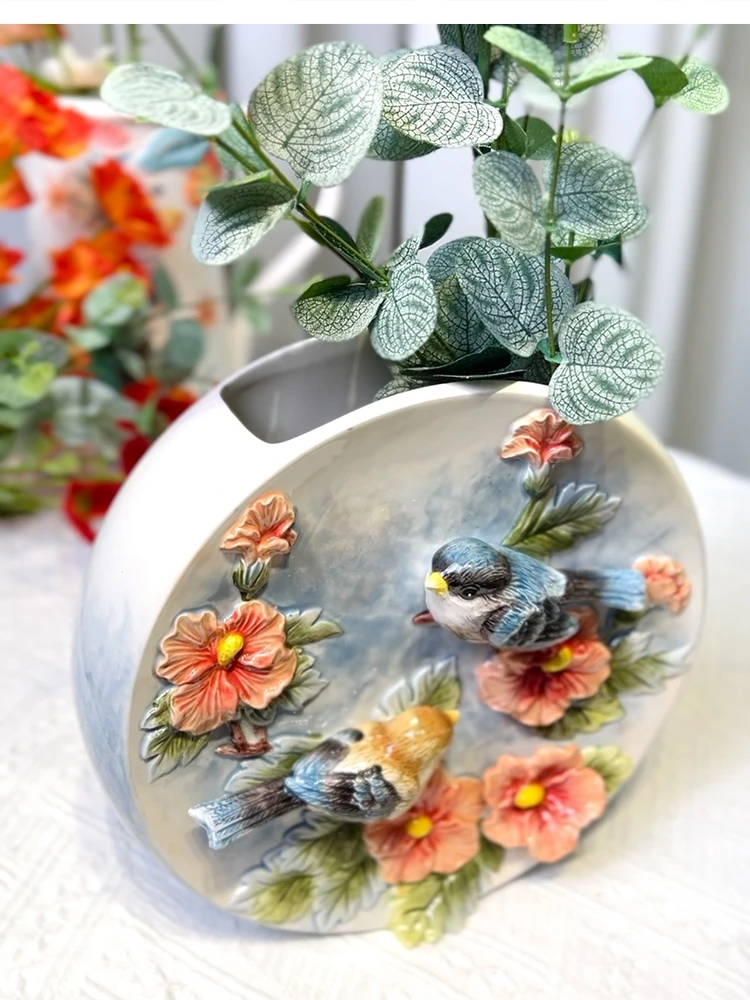 pastoral ceramic vase room porch decoration accessories