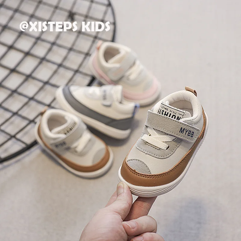 

High Quality Soft Baby Girls Boys Casual Sneakers Pink Grey Breathable Non-slip Toddler Sport Shoes Newborn Baby First Walkers