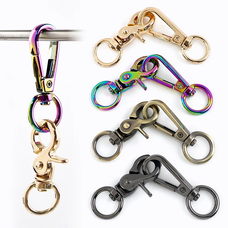 

5/10Pcs 13mm Metal Lobster Clasp Swivel Trigger Snap Hook Dog Collar Clip Buckle Carabiner Bag Key Ring DIY Hardware Accessories