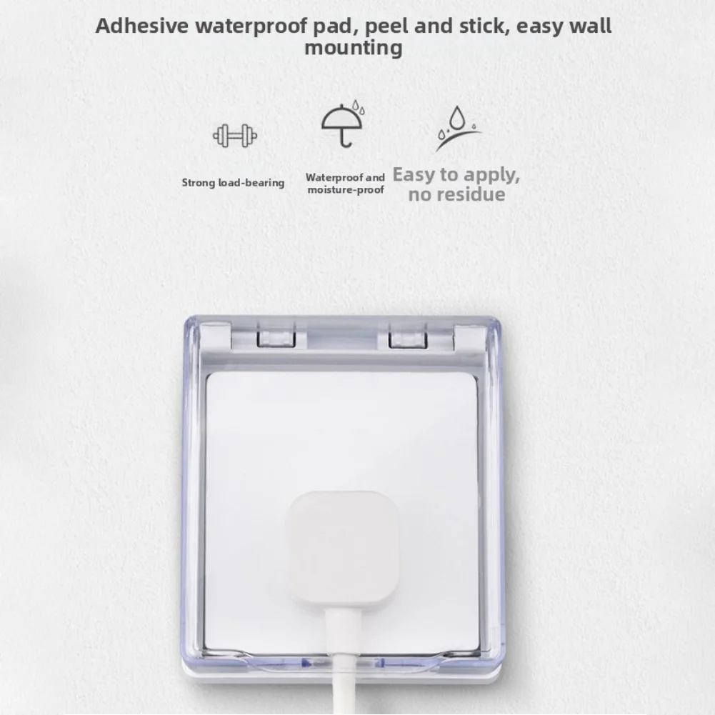 Transparent Guard Waterproof Socket For Kitchen For Outdoor Use For Wall Outlets Easy Install Waterproof Socket Box