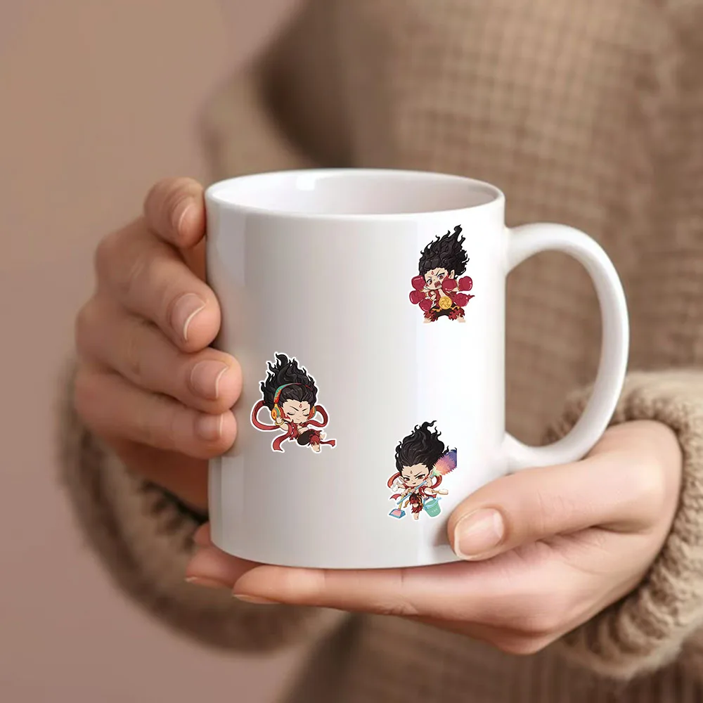 50PCS Anime Movie Nezha Ao Bing Naughty Image Peripheral Notebook Stickers DIY Decorative Stickers