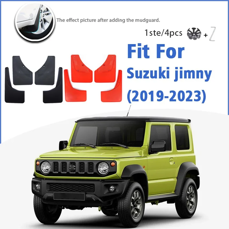 

For Suzuki Jimny 2021 2022 2023 2024 2025 Mudflaps Mudguard Fender Mud Flap Guards Splash Car Accessories Front Rear 4pcs
