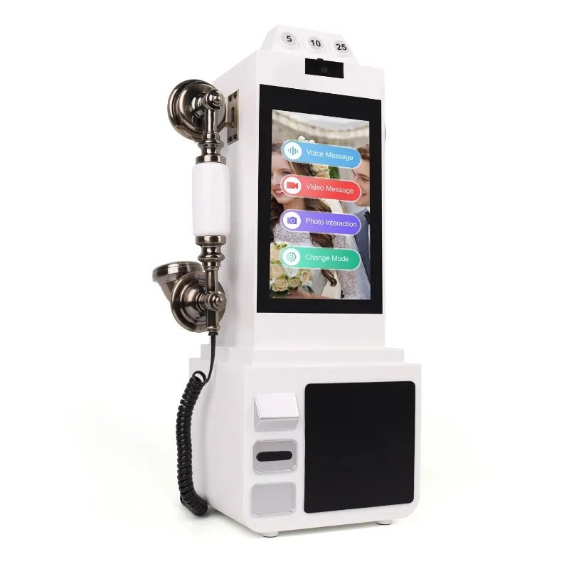 Recording phone Phone guestbook Vintage video check-in machine