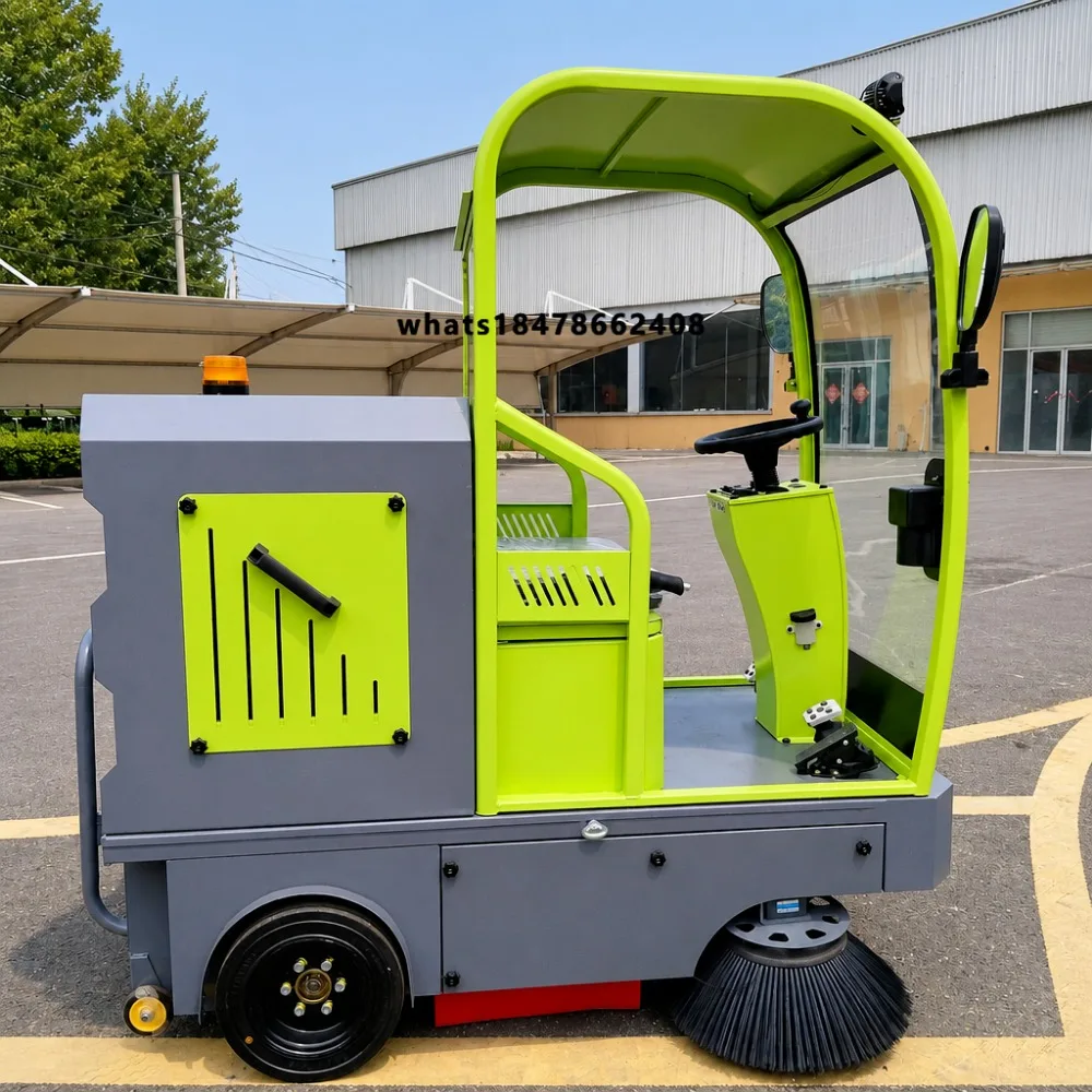 Heavy Duty Ride on Floor Sweeper Machine Electric Industrial Battery Cleaner for Concrete Warehouse Road