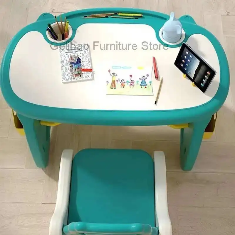 

Small Table Children Kids Study Desk Tables Child Classroom School Supplies Set Chair Childrens Furniture Elementary Room