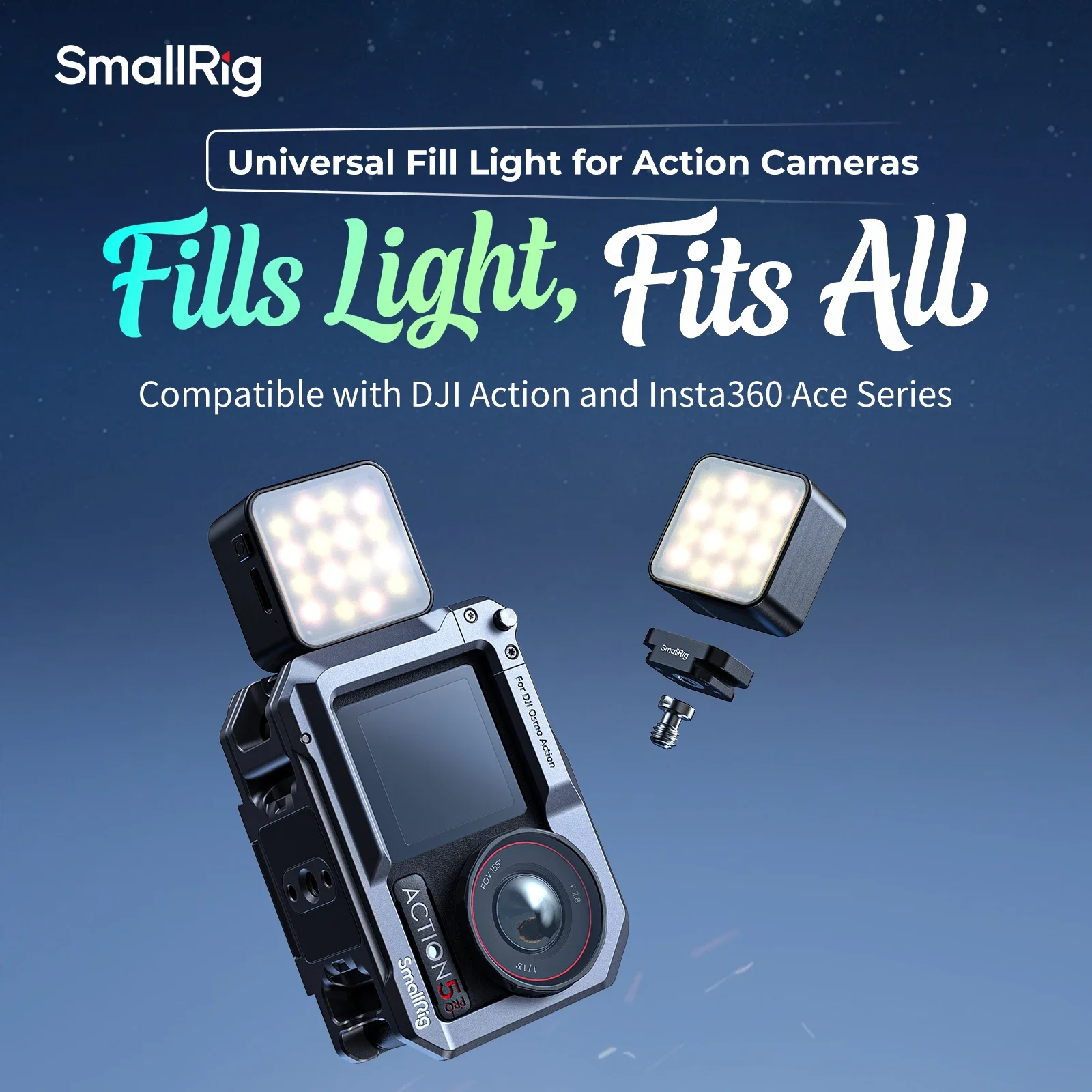 Smallrig Mini Magnetic LED Fill Light – Der ideale Creator Tool für Action-Kameras