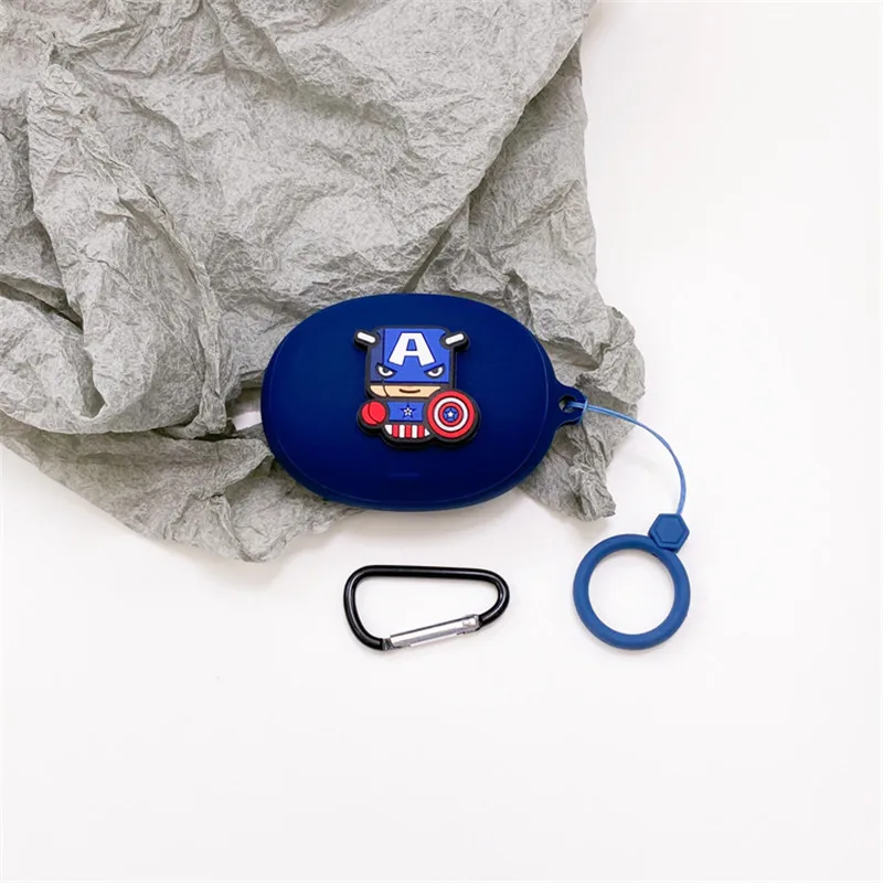 الكرتون حقيبة سماعة الاذن غطاء ل Anker Soundcore الحرية 2 برو سيليكون بلوتوث سماعات شحن صندوق واقية قذيفة مع هوك