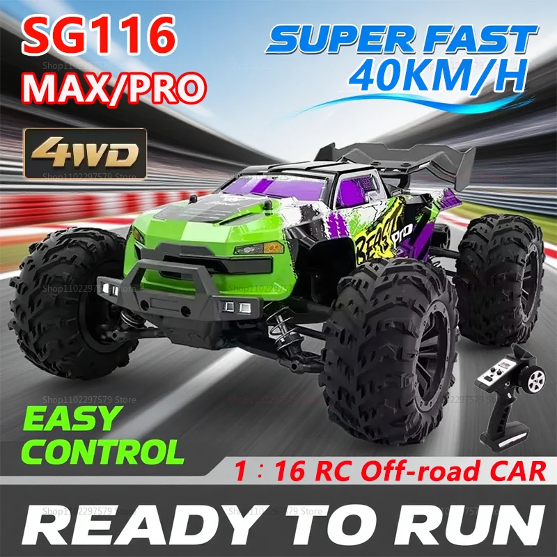 

SG116PRO/MAX Car 1:16 Scale 80KM/H Brushless Off-Road Drift Racing Car Four-Wheel Drive Professional RC Vehicle For Teens Adults