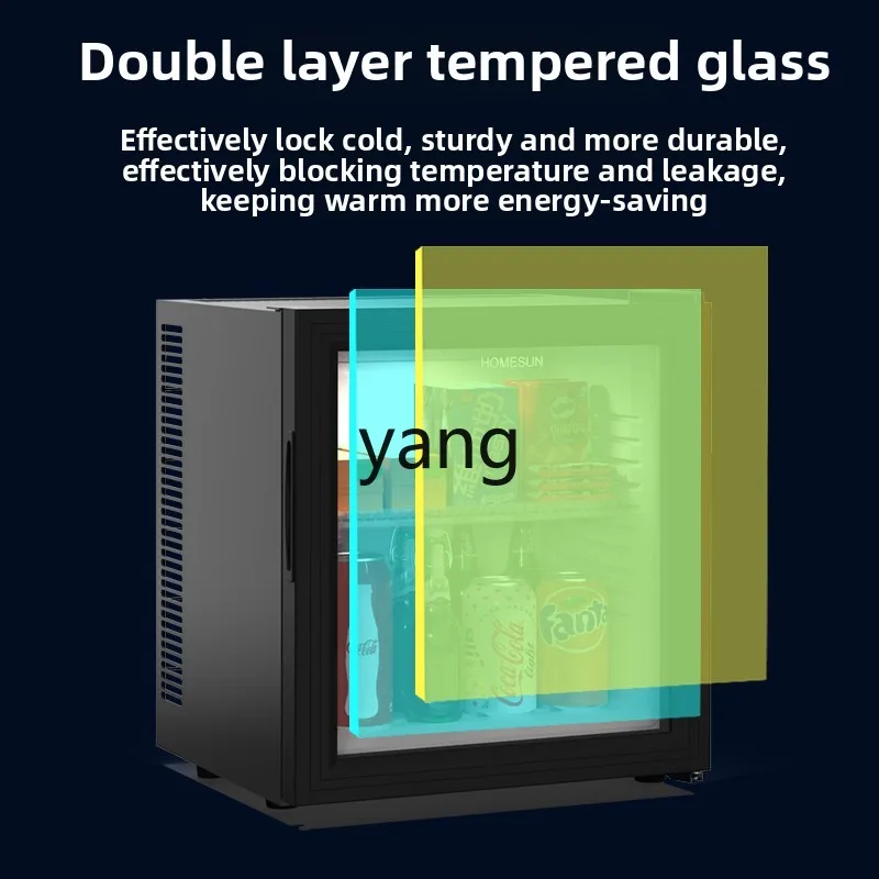 ClX Household Bedroom Mini Small Ice Bar Transparent Refrigerated Fresh-keeping Small Refrigerator - view 5