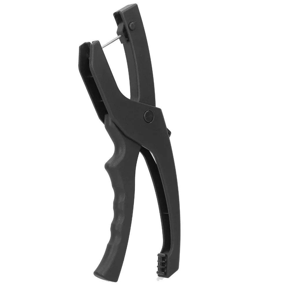 Black Ear Tag Applicator Plier Plastic Lightweight Ear Tag Puncher Textured Hand Grip Spring Assisted Structure