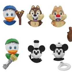 Anime Cartoon Banana Man Squalo Coniglio Pinguino Uomo Kawaii Mini Action Doll Building Blocks Assemblaggio Giocattoli educativi per bambini