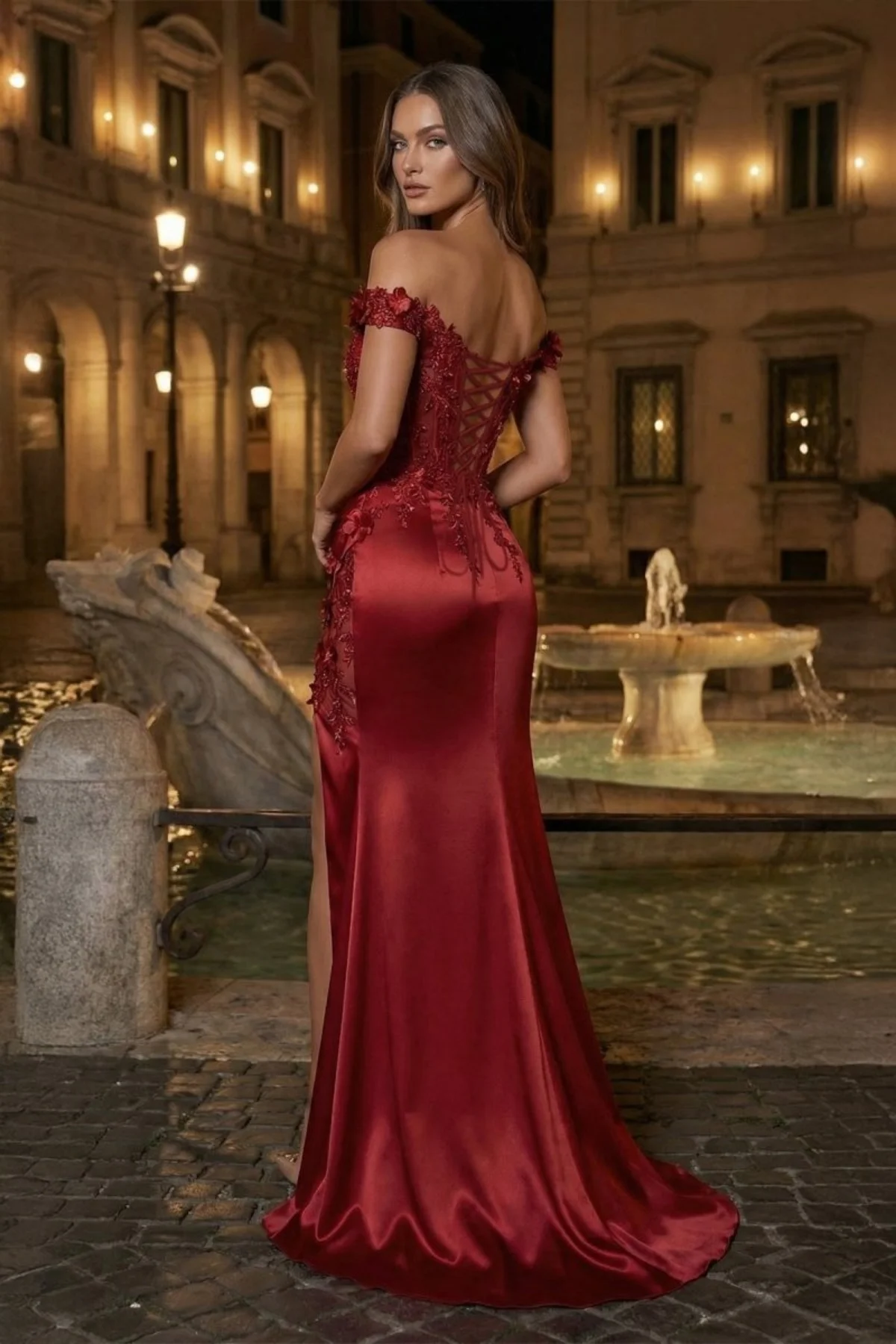 POD Evening Dresses Boat Neck Slit Sweetheart Prom Robe De Soiree Graduation Celebrity Vestidos Fiesta Women Formal Customized