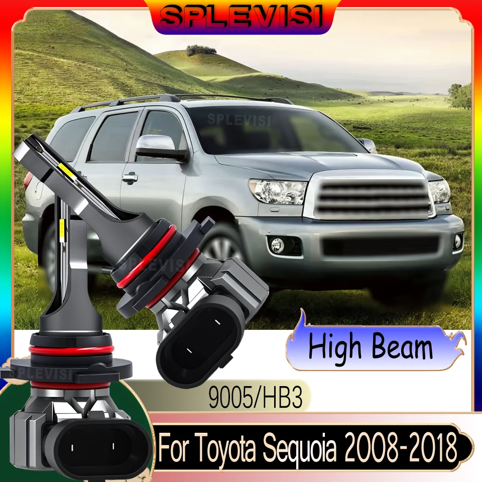 

Простая настройка, улучшенное освещение, светодиодные лампы дальнего света для Toyota Sequoia 2008 2009 2010 2011 2012 2013 2014 2015-2018