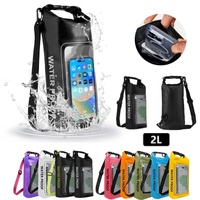 2L Dry Bag Touch Screen Waterproof Bags For Trekking Drifting Rafting Surfing kayak Outdoor Sports Bags Camping Equipment