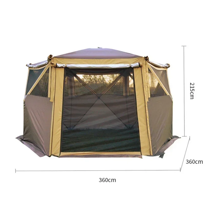 Automatic Camping Tent Waterproof Tent Four Season Yurt 6 To 10 People for Outdoor Travel