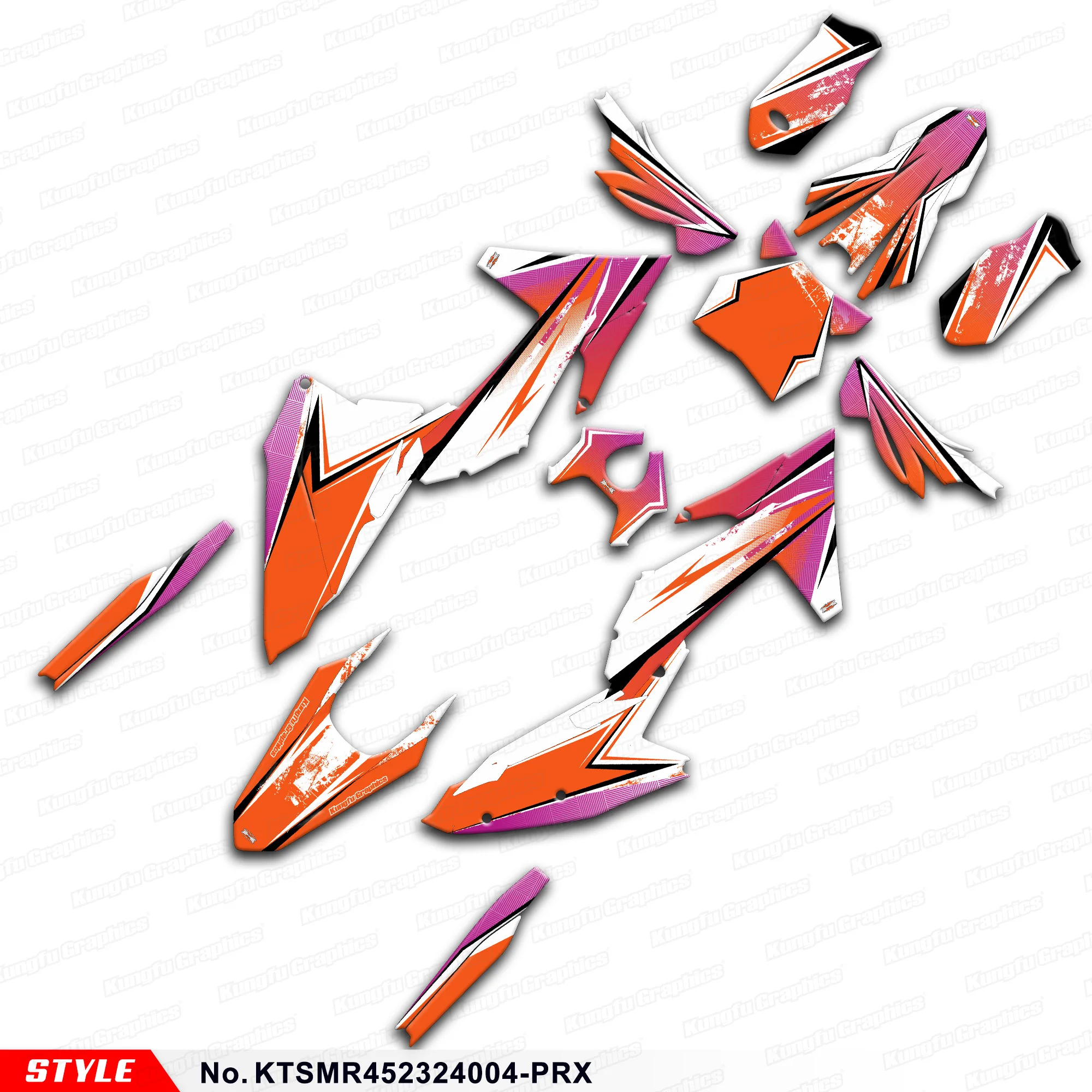 

JY RACING Motorcycle Stickers Vinyl Graphics for KTM SMR 450 SMR450 2023 2024, Accessory, KTSMR452324004-PRX