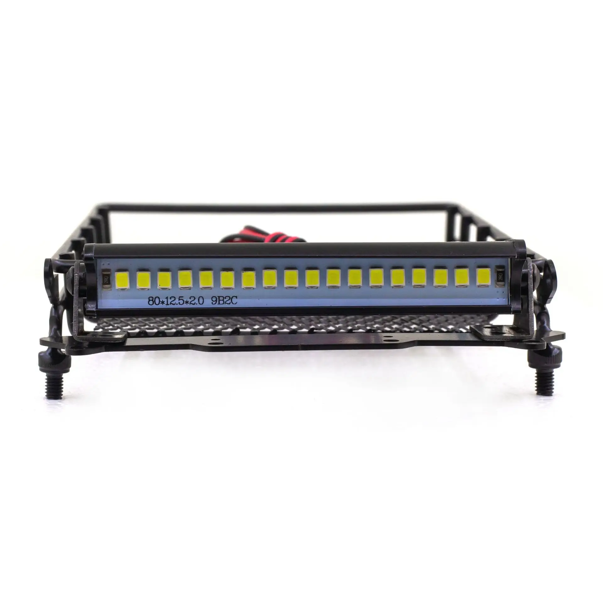 for MN D90 D91 D99 MN90 MN99S 1/12 RC Car Upgrade Parts Metal Luggage Carrier Tray Roof Rack with LED Light Accessories