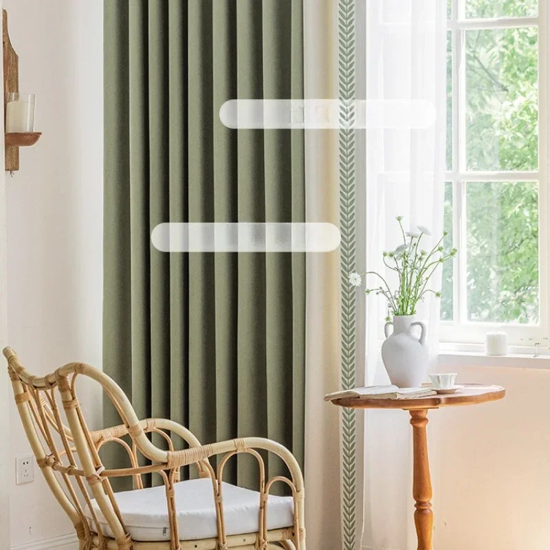 

French Pineapple Ball Curtains for Living Dining Room Bedroom High Precision Fragmented Pineapple Flowers Window Product