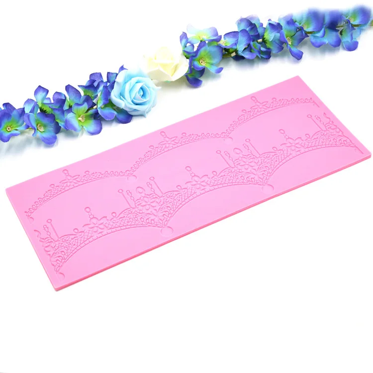 Lace Mat Cake Decorating Silicone Fondant Molds Silicone Mat Fatima Pattern Sugarcraft Tools Bakeware Baking Tools K502