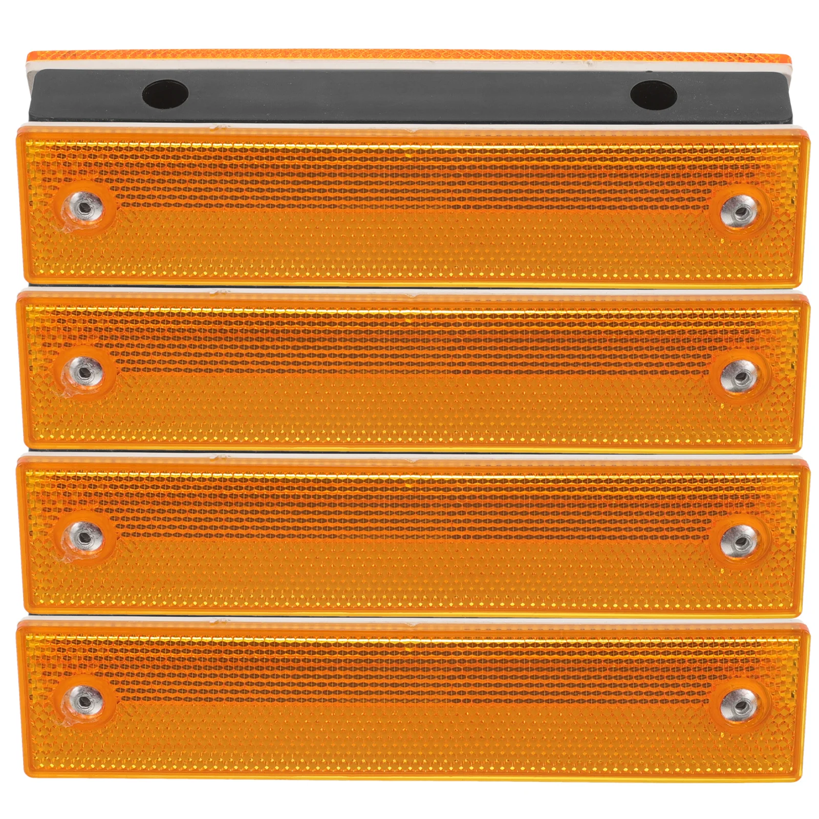 

4pcs Rectangular Delineators Reflective Markers For Highway Road Safety Enhanced Visibility Pavement Reflectors Driveway Markers