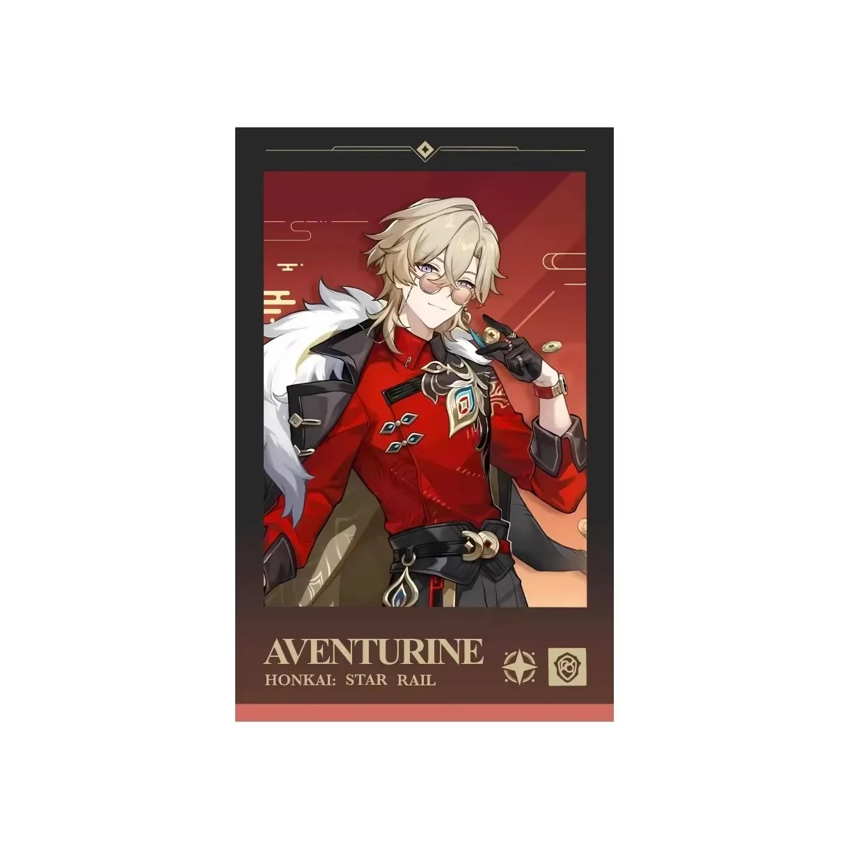 Игра Honkai Star Rail Авантюрин Косплей 3D DIY Подвеска Аксессуары Маленькие карты Аниме Мультфильм Булавки для лацканов Хэллоуин