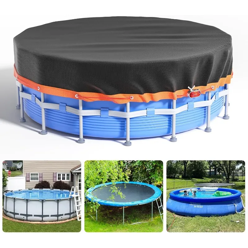 

Solar Covers for above Ground Pools, Oxford Fabric Pool Covers for above Ground Pools with Winch and Cable