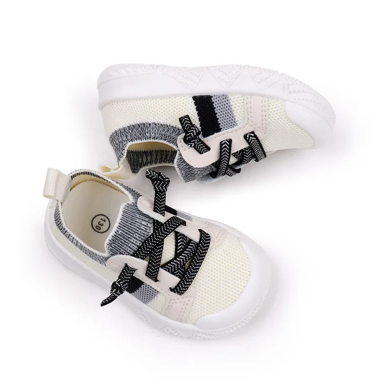 Kids Boys Girls Shoes Sneakers New Baby Soft Rubber Sole Casual First Walkers Infant Breathable Sport Shoes