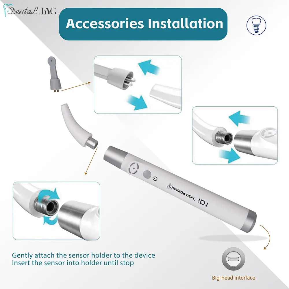 ID1 Dental Implant Locator Accurate Cross-Scanning Spot Screwdriver Detector Tool 360 Rotatable Sensor Localization