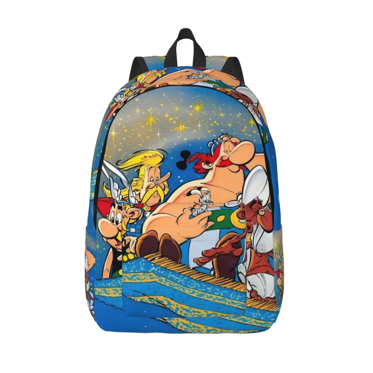 

Рюкзак для ноутбука Asterix из Франции, комиксов, женский и мужской базовый рюкзак для школьников, студентов, волшебный волшебный ковер Сумки
