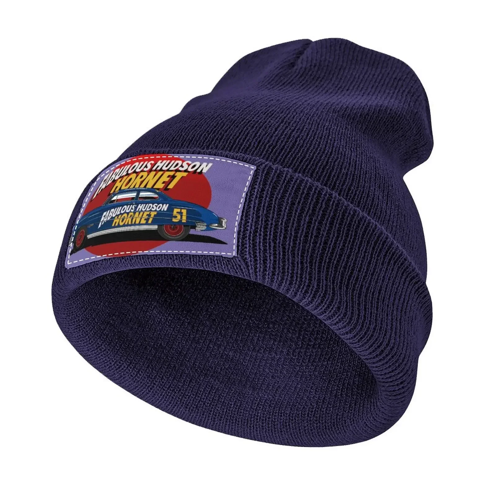 Fabulous Hudson Hornet illustration by petrothings Knitted Hat Gentleman Hat Caps Women's Golf Clothing Men's