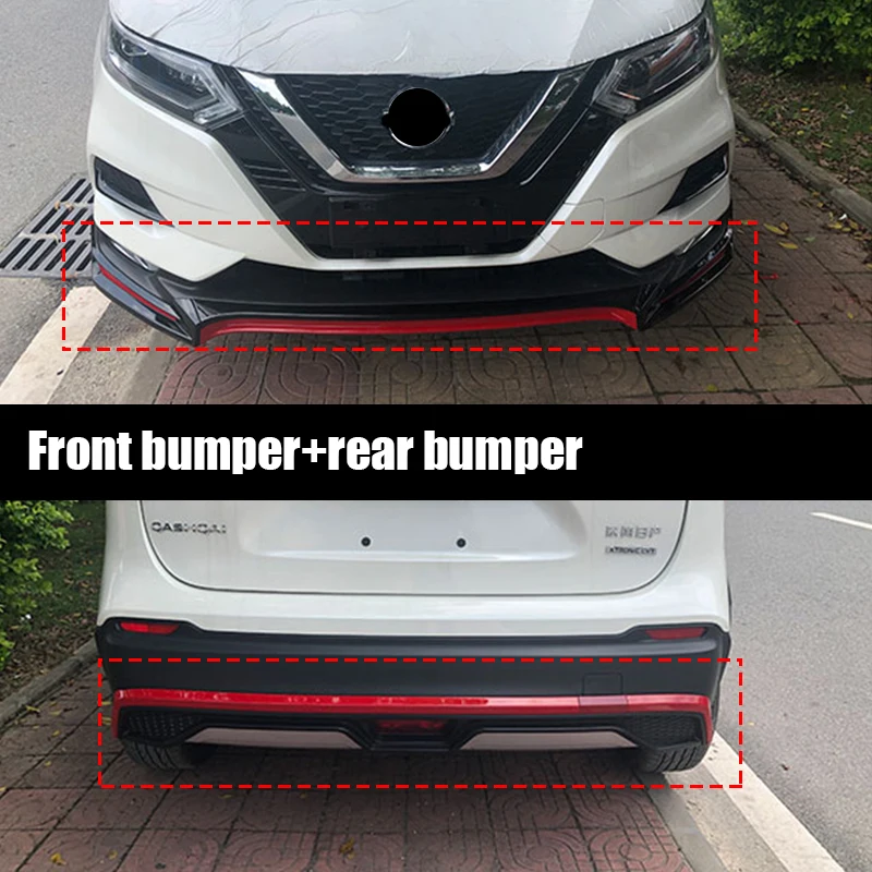 for Nissan Qashqai J11 2017 2018 2019 2021 2022 front bumper spoiler car modification surround body kit