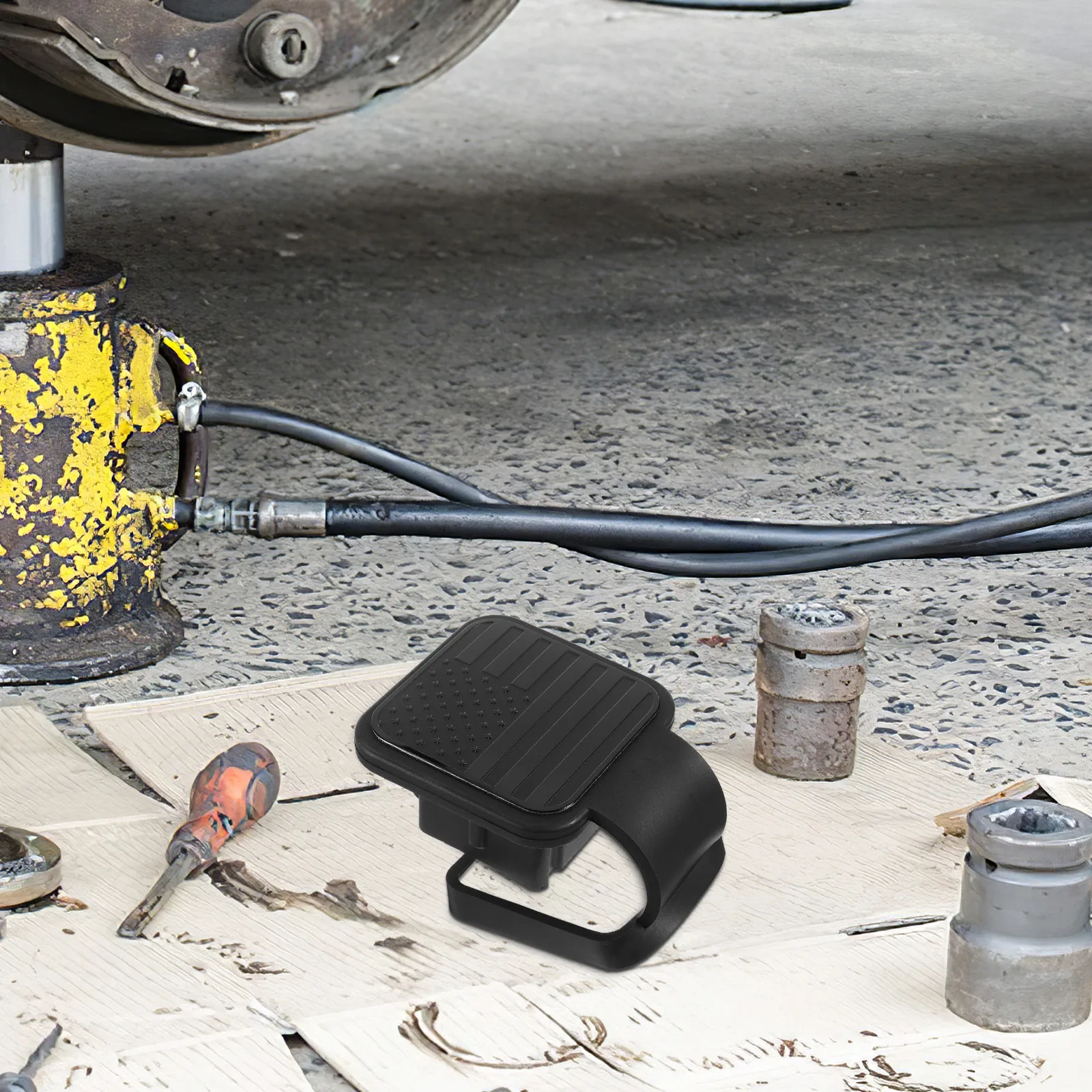 

Trailer Hitch Tow Trailer Hitch Cover Protector Cap Black For RV Boat Caravan Trucks Dustproof Waterproof Accessories