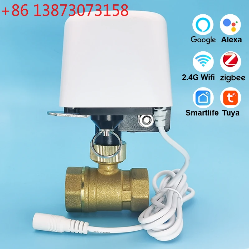 

Умный Wi-Fi/ Zigbee клапан для воды Tuya 1/2", 3/4", 1" с таймером для автоматического отключения подачи воды в саду, контроллер полива, поддержка Alexa и Google Home