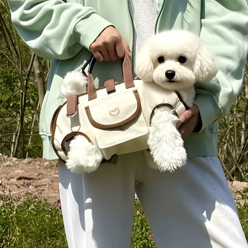 

Dog Bag Outdoor Portable Breathable Traction Backpack Dog Leash Harness Can Carried or Crossbody Cat Bag Pet Sling Pet Supplies