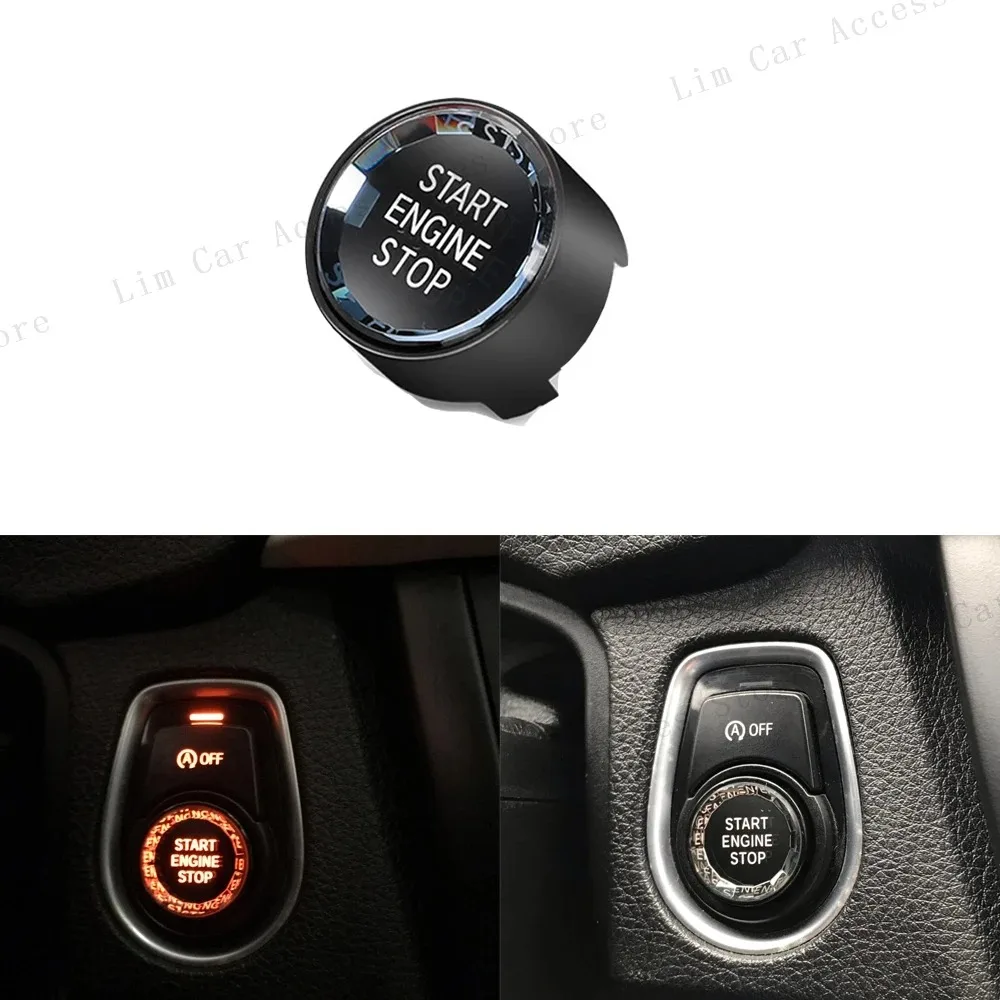 

For BMW F20 F30 F48 F15 G30 F80 F82 Car Engine Ignition Start Stop OFF Switch Button Cover Crystal